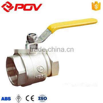 low price hand operated union end 1/2 inch brass ball valve with nipple