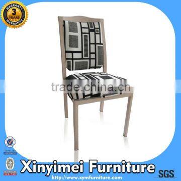 aluminum imitated wood dining chair