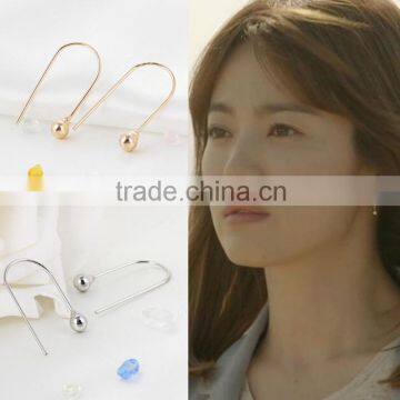 Descendants of the sun fashion jewelry gold silver earring 2016