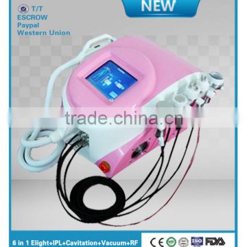 Portable fast effective rf slimming machine with rf&vacation&vacuum treatment heads