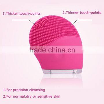 New Arrival Face Beauty Equipment Electric Facial Cleanser Vibrating Silicone Face Washing Brush photo-4