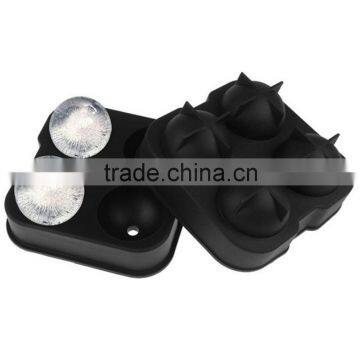 Hot Selling 4 Grids Ice Cooler Ball Maker Custom Silicone Ice Mold photo-3