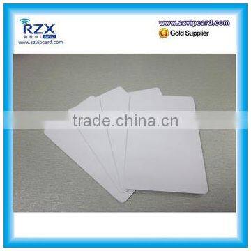 CR80 standard card size plastic white blank inkjet card for Epson