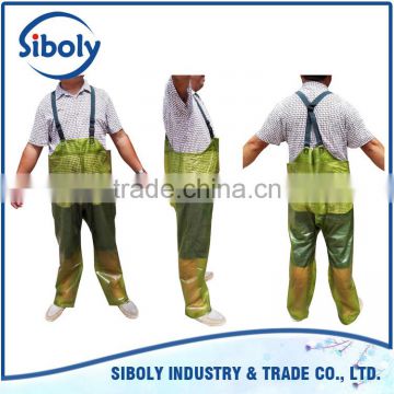 best selling transparent fishermen PVC bib pants