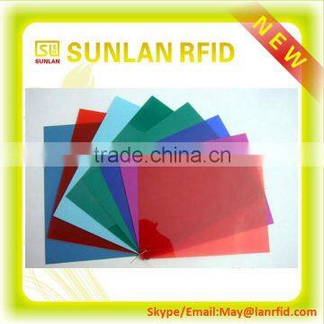 Plastic pvc sheets black white and coloful For card making