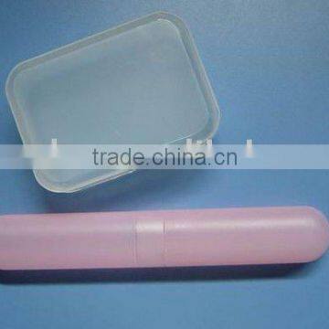 plastic travel set ST-15 of soap and toothbrush holder