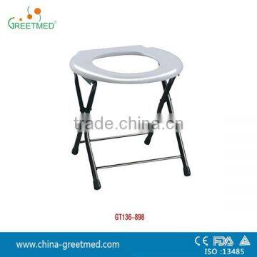Cheap Price Hospital Folding Commode Chair for Elderly Without Wheels photo-2