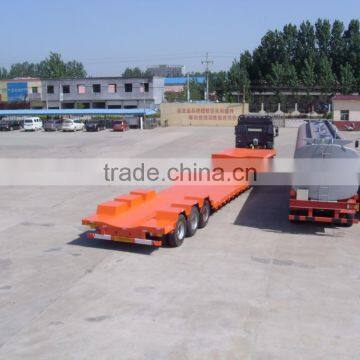 China Heavy Duty Truck Car Lowbed Semi Trailer With 3 Axle for Sale photo-6