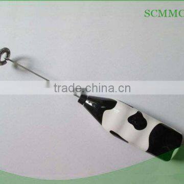 Electric Milk Frother With Cow Pattern