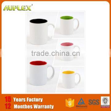 Wholesale 11oz White Sublimation Inner Colorful Mug for Sublimation Transfer Machine