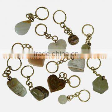 FACTORY PRODUCUNG BEST QUALITY ONYX KEY CHAINS HANDICRAFTS