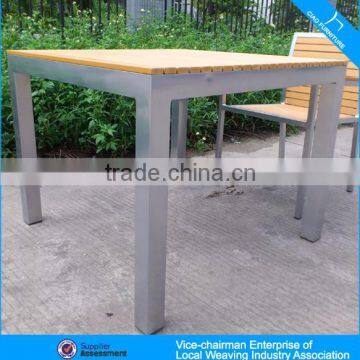 Modern Outdoor Furniture Wholesale Garden Plastic Wood Table and Chair photo-2