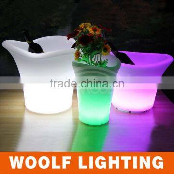 led lighted outdoor Christmas decor flower pot