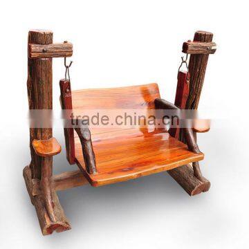 Southeast Asia Style Outdoor Wooden Swing, Special Design Garden Leisure Swing, Teak Wood Double Swing (BF01-X1177) photo-5