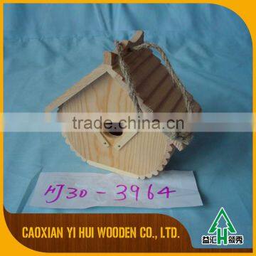 Crafts Hang Garden Wooden Bird House Feeder photo-6