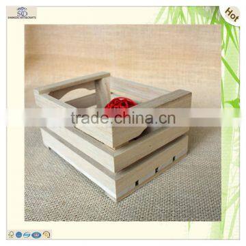 Recycal Crafts Gift Long Apple Storage Wooden Box photo-3