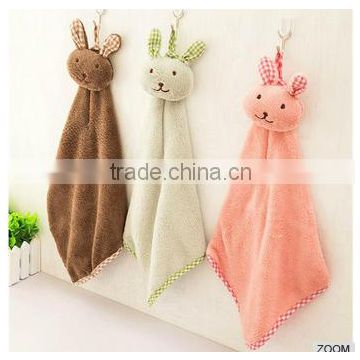 Soft Terry Pretty Microfiber Face Hand Towel With Animal Heads