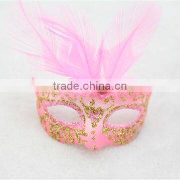 12pcs Venetian Masquerade Mask Luxury Pearl Feather Mini Masks for Party Decoration Novelty Gifts photo-3