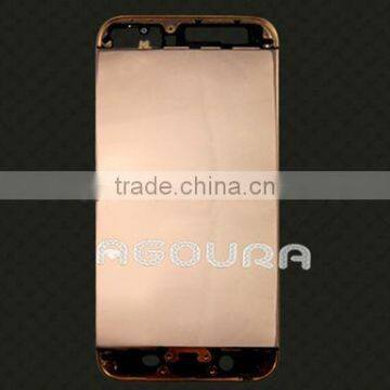 Rose gold mirror finish bezel housing for iPhone 5S, from kingphone