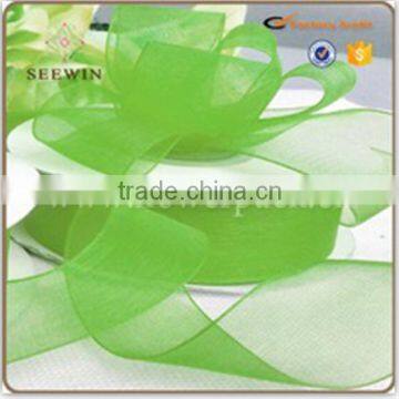 transparent organza fabric ribbon for decoration