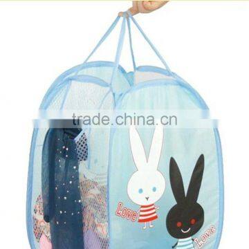 Cartoon Laundry Basket Pop up Folding Laundry Hamper Lightweight Storage Container photo-2