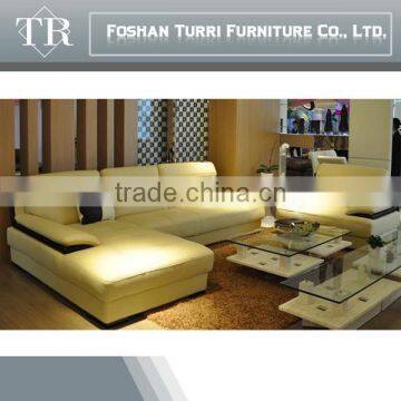 High Qulity Italian Geniune Leather Corner Sofa for Living Room photo-2