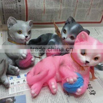 Soft Vinyl Squeaky Toys Cartoon Style Vinyl Toy Bobble Head Blank Capsule Vinyl Toy Mannequin Head Toy photo-3