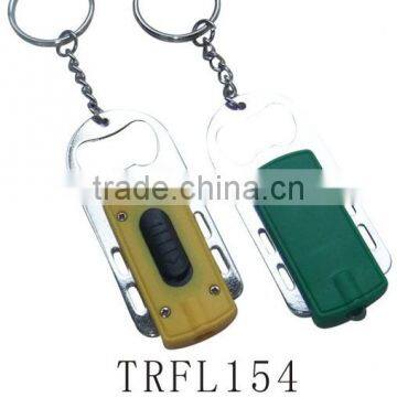 Promotional multifunctional led flashlight keychain with bottle opener