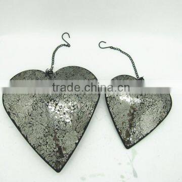Factory Wholesale Metal Hanging Heart Decoration
