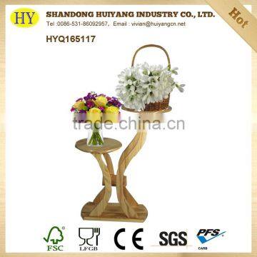 wholeasale factory wooden flower rack for custom