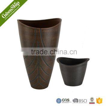 Plastic Materials And Hot Selling Style Decorative Garden Planter From GreenShip