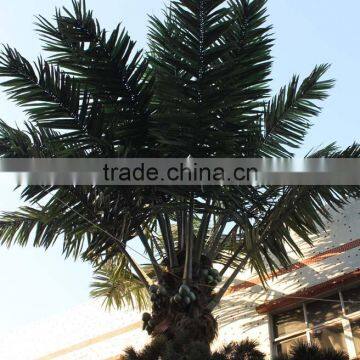 GNW APM014 imitative artificial plastic leaves palm tree for outdoor landscape decoration