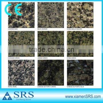 Polished exterior granite wall stone