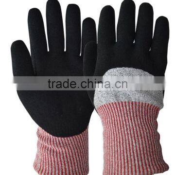 Nitrile Double liner anit-cut gloves winter