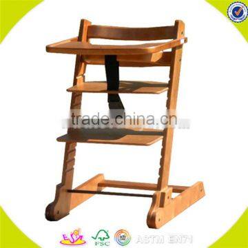 Wholesale New Baby High Chair Solid Wood High Chair Hot Sale Baby High Chair W08F018 photo-6