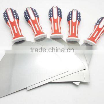 2016 New arrival American flag handle Carbon steel blade putty knife