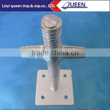 Adjustable Scaffolding Base Jack for Construction System With Seamless Tube