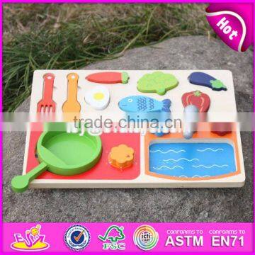 New Design Preschool Play Food Wooden Toy Kitchen Accessories for Kids W10B187 photo-4