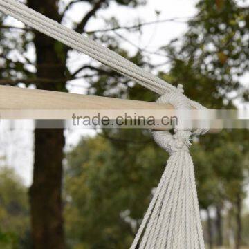 Pink Stripe Polyester Hanging Hammock Chair With Cushion photo-4