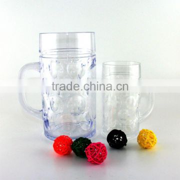 1000ml High Capacity Bpa Free Food Grade Plastic Beer Mug With Handle