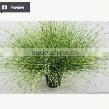 Artificial Potted Grass Synthetic Onion Grass in Pot Weed Grass Pots Plant photo-2