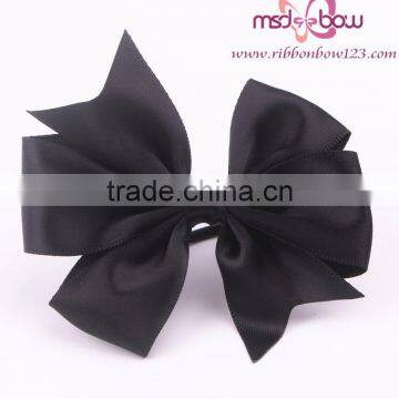 Custom Satin Ribbon Bow With Elastic for Perfume Bottle Package photo-3