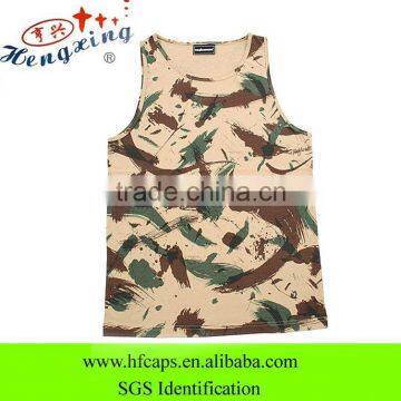 2013 camouflage printed plain men wholesale custom tank top