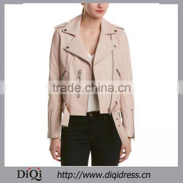 Women Fashion Brand PU Leather Jacket