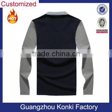 Hot Sale Thick Fabric Long Sleeve Quick Dry Polo t Shirt for Men photo-2