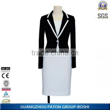 Guangzhou Factory OEM type Top And Skirt Women Suit Ladies Blazer Suit