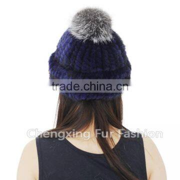 CX-C-239 Sunlight Mink Fur Hand Knitted Funny Hat photo-2