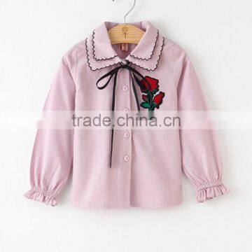 Zm50391b Autumn New Style Kids Clothing Long Sleeve Pure Cotton Lapel Trendy Children Shirt photo-3