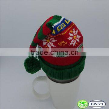 Decoration Plush Toy's Stuff Knitted Hat Christmas Mini Small Hat and Scarf photo-2