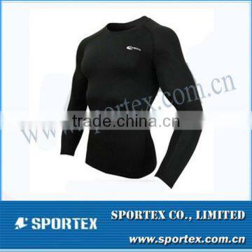 Sport compression shirt / long sleeve tight shirt / men's compression sportswear for men